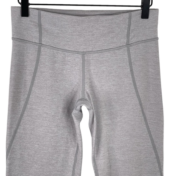Lululemon Gather & Grow Crop Legging 6 Heathered Grey Split Hem Stretch Capri - Picture 3 of 11